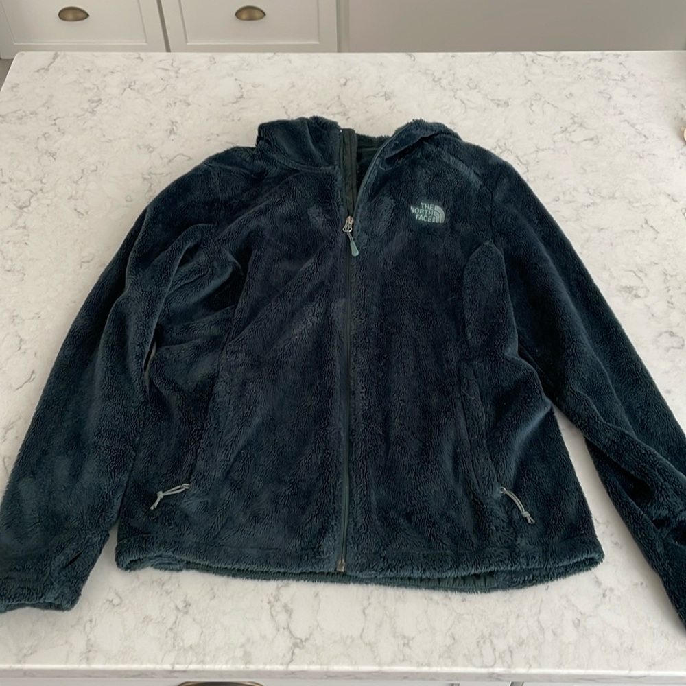 North Face fleece hooded jacket